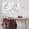 Stupell Industries Minimalist Female Figure 2 pc Framed Giclee Wall Art Set Design by Cat Thurman Designs